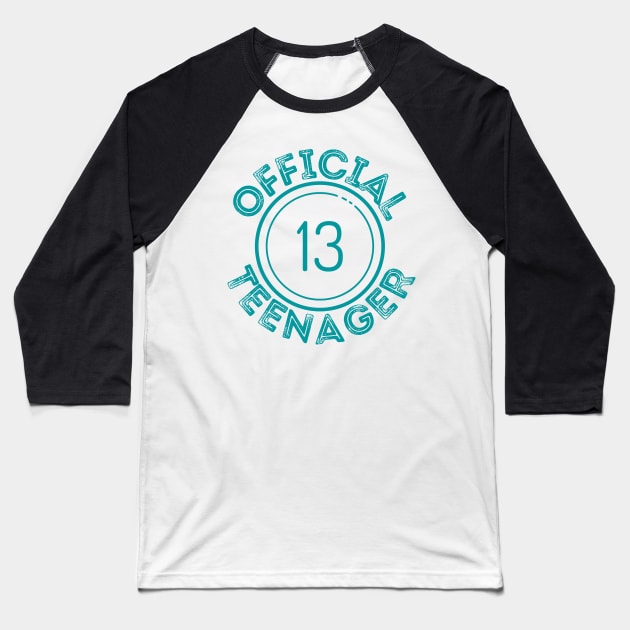 13 Official Teenager Distressed Font Baseball T-Shirt by nathalieaynie